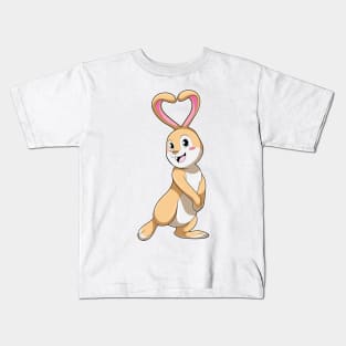 Rabbit with Heart Kids T-Shirt